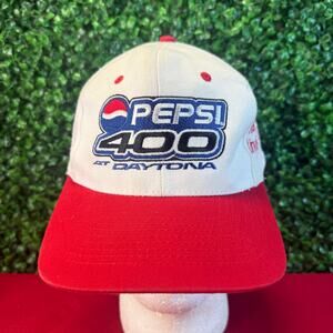 Vintage NASCAR PEPSI 400 Daytona Snapback Hat 1998 Adult Race Cap Rare HTF